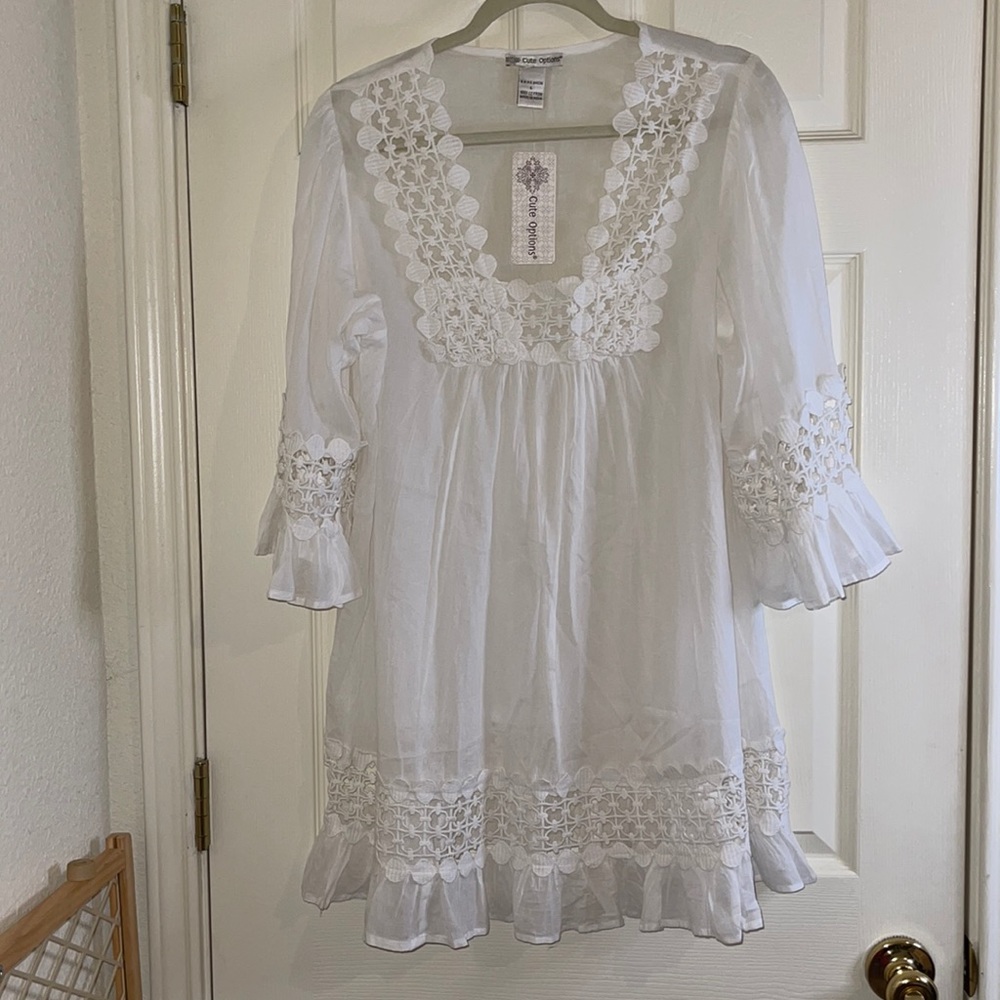 Versatile white blouse/dress